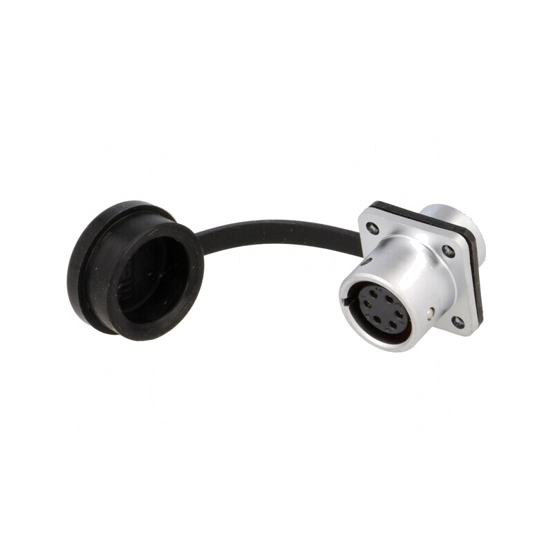Soclu SF12 mamă 6 PIN IP67 5A 125V 0,75mm2 -40÷100°C | Electronic-mag.ro | Componente Electronice