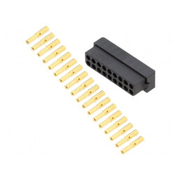 Mufă cablu-cablu/PCB mamă Datamate L-Tek 2mm 18 pini crimpată