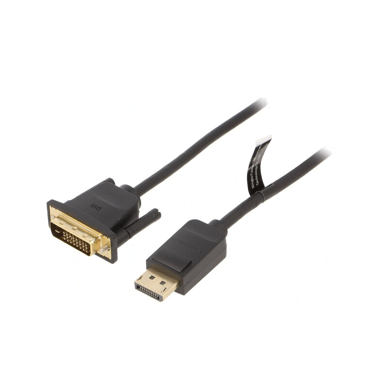 Cablu DisplayPort la DVI-D 1m Negru | Electronic-mag.ro | Componente Electronice