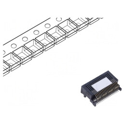 Conector QSFP14 iPass Aurit SMT Orizontal