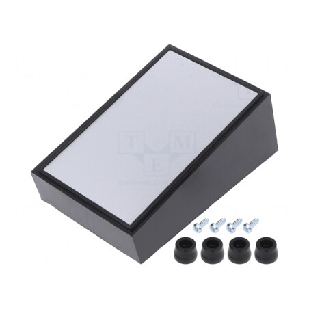 Carcasă desktop ABS neagră 70x110x48mm | Electronic-mag.ro | Componente Electronice