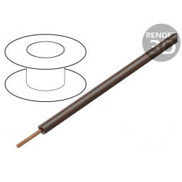 Cablu litat Cu 0,25mm2 PVC maro 25m | Electronic-mag.ro | Componente Electronice