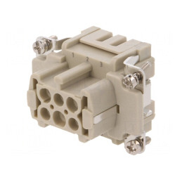Conector HDC 6P Femelă 16A | Electronic-mag.ro | Componente Electronice