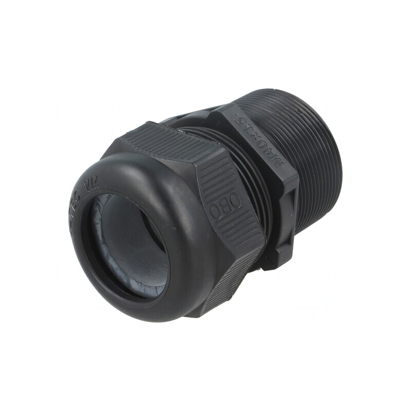 Garnitură etanşare filet lung M40 IP68 neagră | Electronic-mag.ro | Componente Electronice