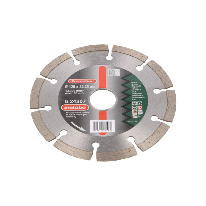 Disc de Tăiere Diamantat 125mm 22.23mm | Electronic-mag.ro | Componente Electronice