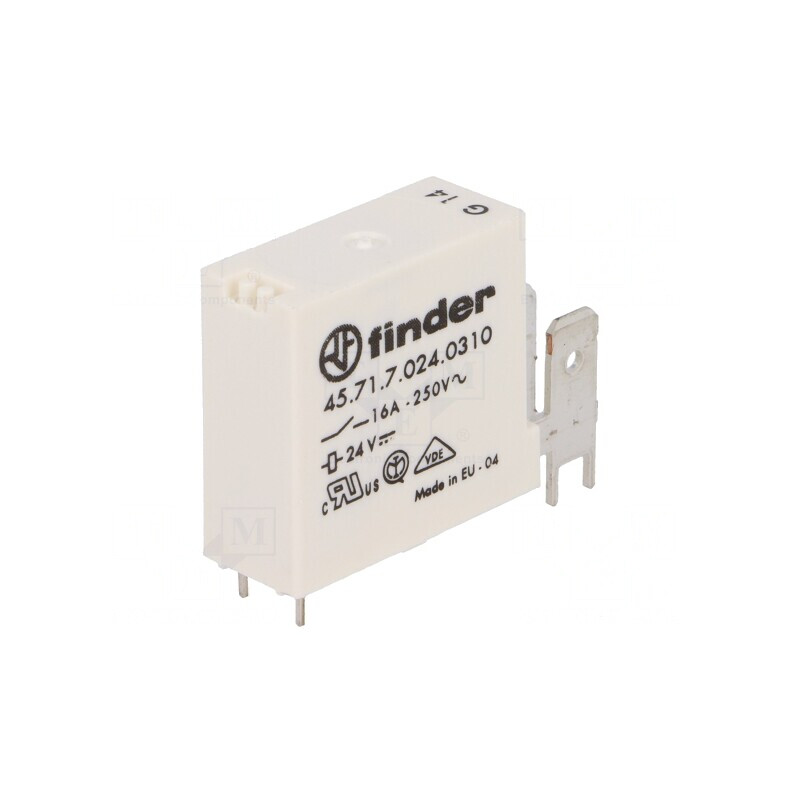 Releu Electromagnetic SPST-NO 24VDC 16A PCB | Electronic-mag.ro | Componente Electronice