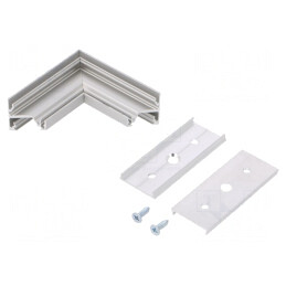 Conector 90° Aluminiu Anodat Argintiu CORNER14 | Electronic-mag.ro | Componente Electronice