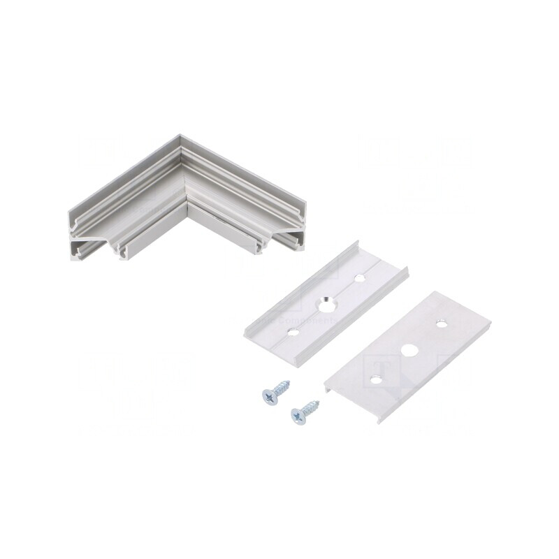 Conector 90° Aluminiu Anodat Argintiu CORNER14 | Electronic-mag.ro | Componente Electronice