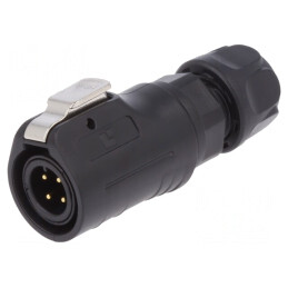 Conector Circular Mufă 12mm 4-PIN Aurit 5A | Electronic-mag.ro | Componente Electronice