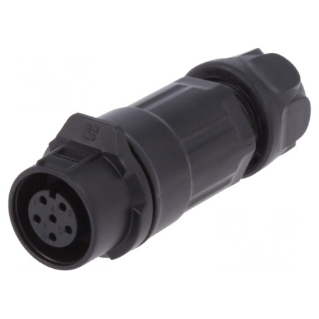 Conector Circular Mufă Mamă 6 Pin Aurit 5A Dimensiune 12 | Electronic-mag.ro | Componente Electronice