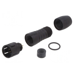 Mufă Conector Circular 5-PIN 60V 2A pentru Cablu | Electronic-mag.ro | Componente Electronice