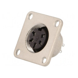 Conector M16 Soclu Mamă 5 Pin 300V IP65/IP67 | Electronic-mag.ro | Componente Electronice