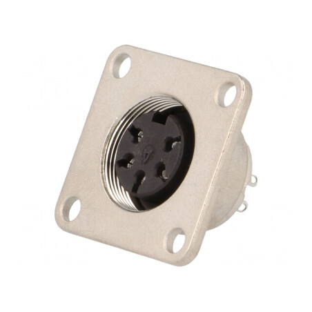 Conector M16 Soclu Mamă 5 Pin 300V IP65/IP67 | Electronic-mag.ro | Componente Electronice