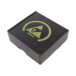 Cutie ESD cu Burete 100x100x38mm Neagră | Electronic-mag.ro | Componente Electronice