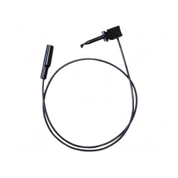 Cablu de Măsurare 5A cu Cleme Crocodil Negre | Electronic-mag.ro | Componente Electronice