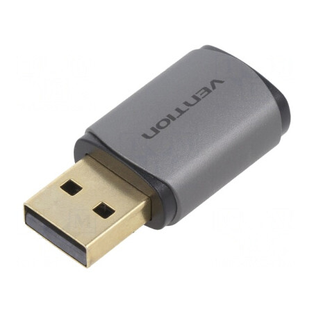 Adaptor USB A la USB C Aurit Gri | Electronic-mag.ro | Componente Electronice