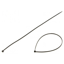 Colier de strângere negru poliamidă 370mm 3,6mm | Electronic-mag.ro | Componente Electronice