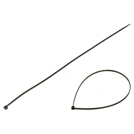 Colier de strângere negru poliamidă 370mm 3,6mm | Electronic-mag.ro | Componente Electronice