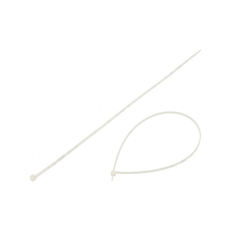 Colier de strângere poliamidă 370mm 3,6mm naturală | Electronic-mag.ro | Componente Electronice