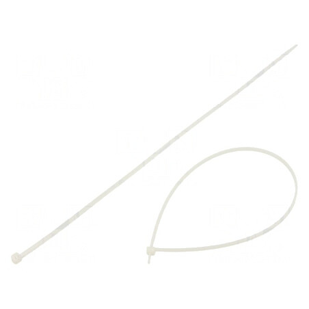 Colier de strângere poliamidă 370mm 3,6mm naturală | Electronic-mag.ro | Componente Electronice