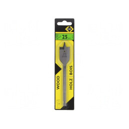 Burghiu Lemn 25mm 160mm HSS Flat | Electronic-mag.ro | Componente Electronice