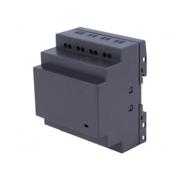 Carcasă neagră pentru șină DIN 76x92x60mm | Electronic-mag.ro | Componente Electronice