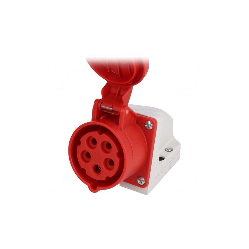 Conector Alimentare AC Trifazat 16A 400VAC IP44 Soclu Mamă | Electronic-mag.ro | Componente Electronice