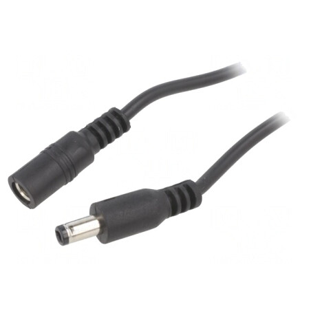 Cablu Alimentare DC 5,5/2,5mm Negru | Electronic-mag.ro | Componente Electronice