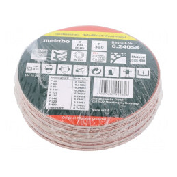 Şmirghel Autoadeziv Ø80mm G320 25buc | Electronic-mag.ro | Componente Electronice