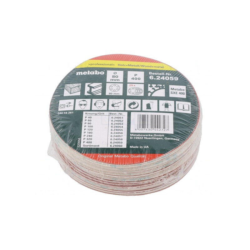Set 25 Discuri Şmirghel 80mm Granularitate 400 Autoadezive | Electronic-mag.ro | Componente Electronice