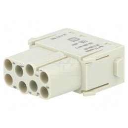 Conector modular mamă Han-Modular 8 pini fără contacte | Electronic-mag.ro | Componente Electronice