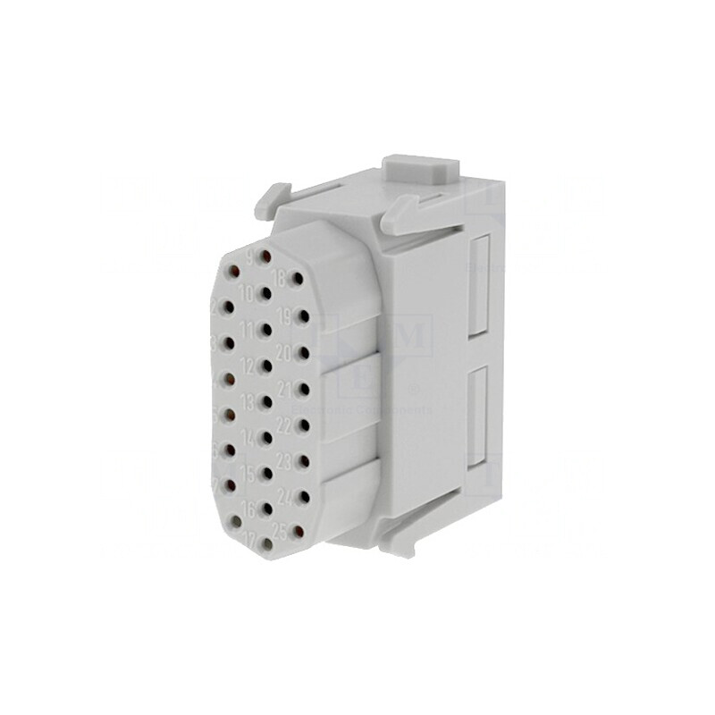 Conector modular Han-Modular® 25 pini fără contacte | Electronic-mag.ro | Componente Electronice