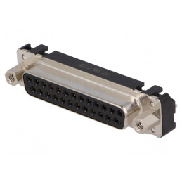 D-Sub 25-PIN Soclu Mamă Drept THT UNC 4-40 | Electronic-mag.ro | Componente Electronice