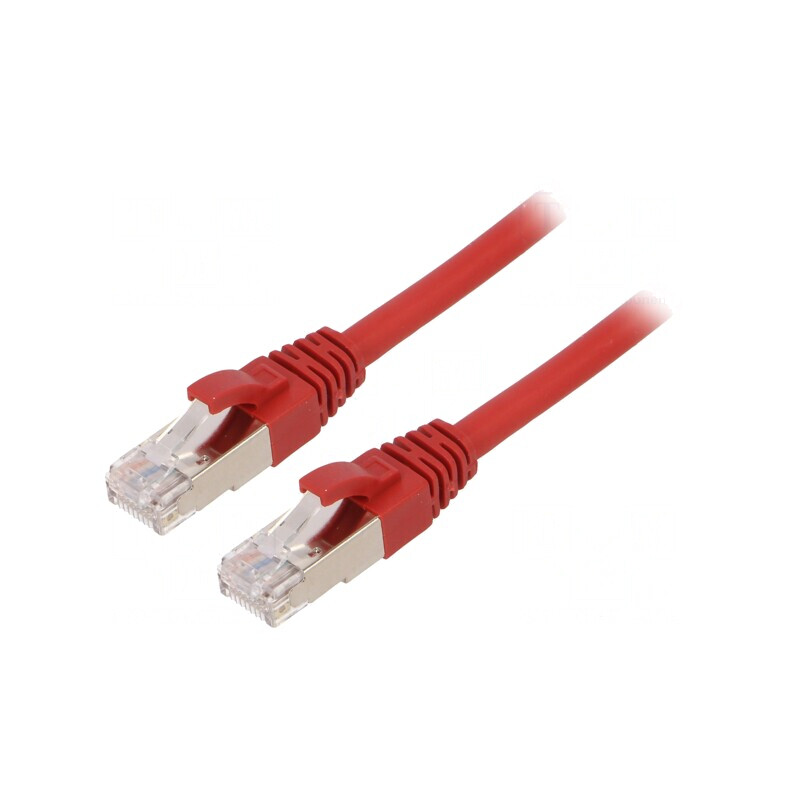 Patch Cord Ethernet Cat.6a S/FTP LSZH Roșu 1m | Electronic-mag.ro | Componente Electronice Patch Cord Ethernet Cat.6a S/FTP LSZH Roșu 1m | Electronic-mag.ro | Componente Electronice