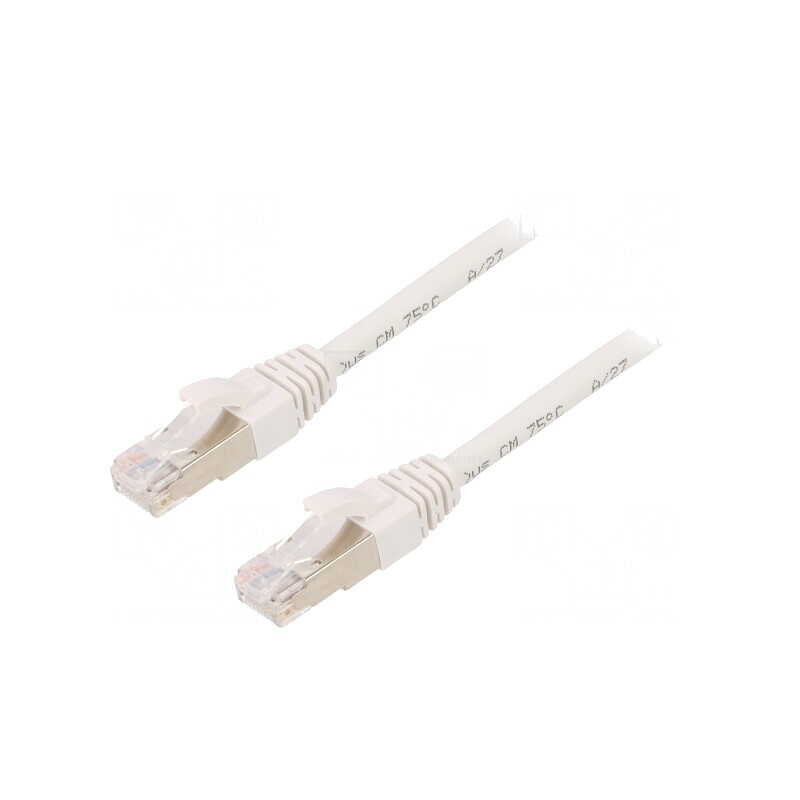 Patch Cord Ethernet Cat.6a S/FTP Alb 1m | Electronic-mag.ro | Componente Electronice Patch Cord Ethernet Cat.6a S/FTP Alb 1m | Electronic-mag.ro | Componente Electronice