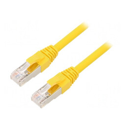 Patch Cord ETHERLINE Cat.6a S/FTP LSZH Galben | Electronic-mag.ro | Componente Electronice