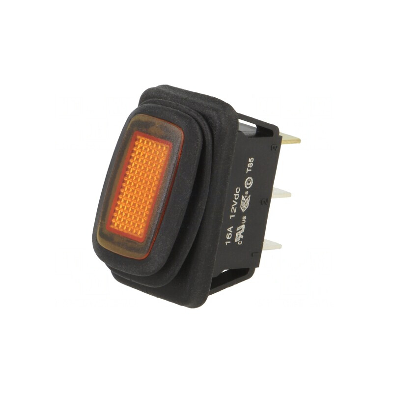 Comutator Rocker ON-OFF 16A 12V IP65 Chihlimbar | Electronic-mag.ro | Componente Electronice