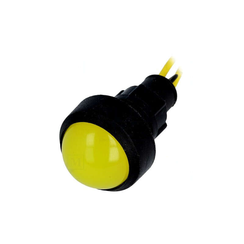 Lampa LED de Control Galbenă 230V Ø13mm IP20 | Electronic-mag.ro | Componente Electronice