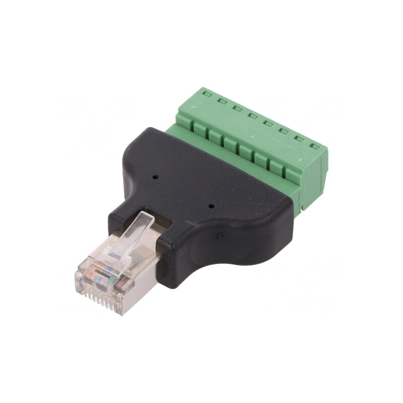 Adaptor RJ45 cu 8 Pini și Regletă de Conexiuni | Electronic-mag.ro | Componente Electronice Adaptor RJ45 cu 8 Pini și Regletă de Conexiuni | Electronic-mag.ro | Componente Electronice