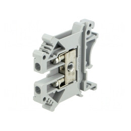 Conector Șine 0,2-4mm² 2 Borne Gri 6,2mm | Electronic-mag.ro | Componente Electronice