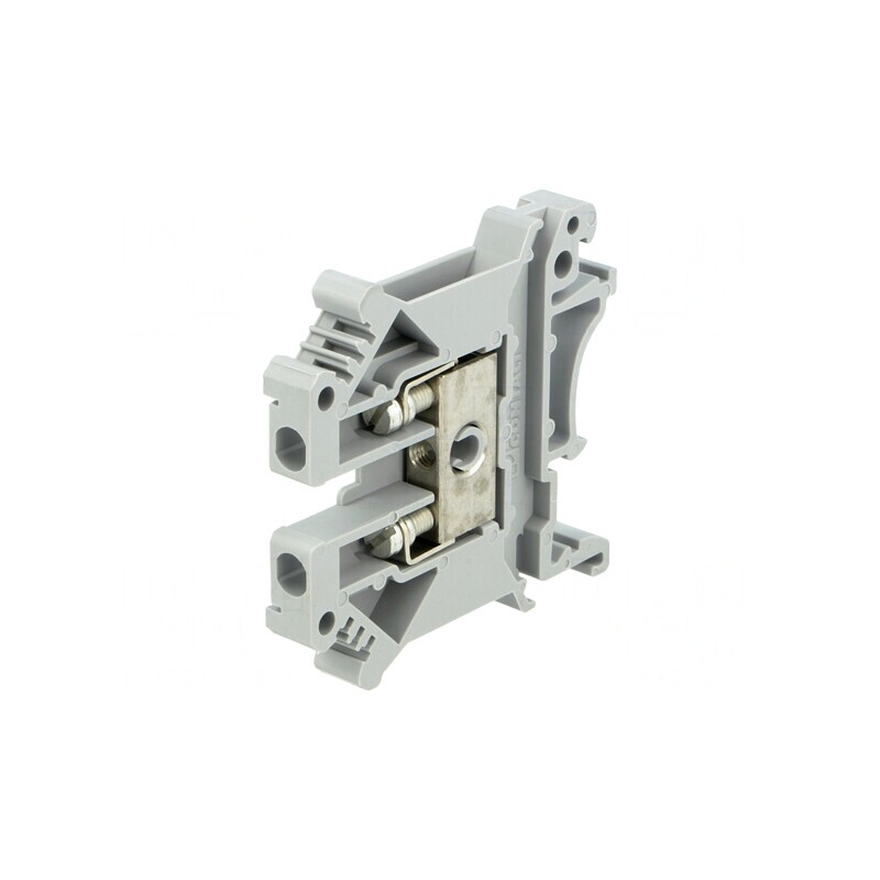 Conector Șine 0,2-4mm² 2 Borne Gri 6,2mm | Electronic-mag.ro | Componente Electronice