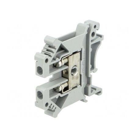 Conector Șine 0,2-4mm² 2 Borne Gri 6,2mm | Electronic-mag.ro | Componente Electronice