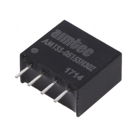Convertor DC/DC 1W 4,5-5,5V la 15V 67mA SIP4 | Electronic-mag.ro | Componente Electronice