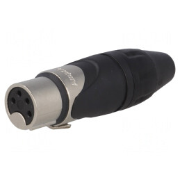 Mufă XLR mamă 4 pini cablu 133V 10A | Electronic-mag.ro | Componente Electronice