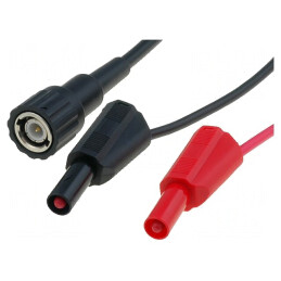 Cablu de măsurare 3A BNC la banană 4mm 1,2m | Electronic-mag.ro | Componente Electronice