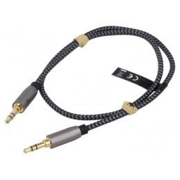 Cablu Audio Jack 3.5mm 2m Aurit | Electronic-mag.ro | Componente Electronice
