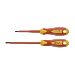 Kit șurubelnițe izolate 1kVAC Phillips și plată 2 buc. | Electronic-mag.ro | Componente Electronice