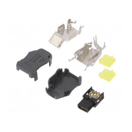Conector IX Industrial Mufă Mamă 10 PIN Aurit | Electronic-mag.ro | Componente Electronice