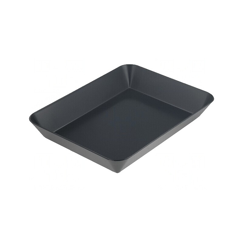 Cuvă ESD Polistiren Neagră 260x200x40mm | Electronic-mag.ro | Componente Electronice