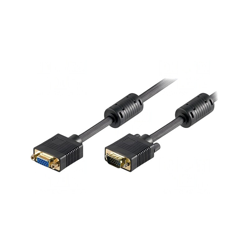 Cablu VGA 2m Negru | Electronic-mag.ro | Componente Electronice